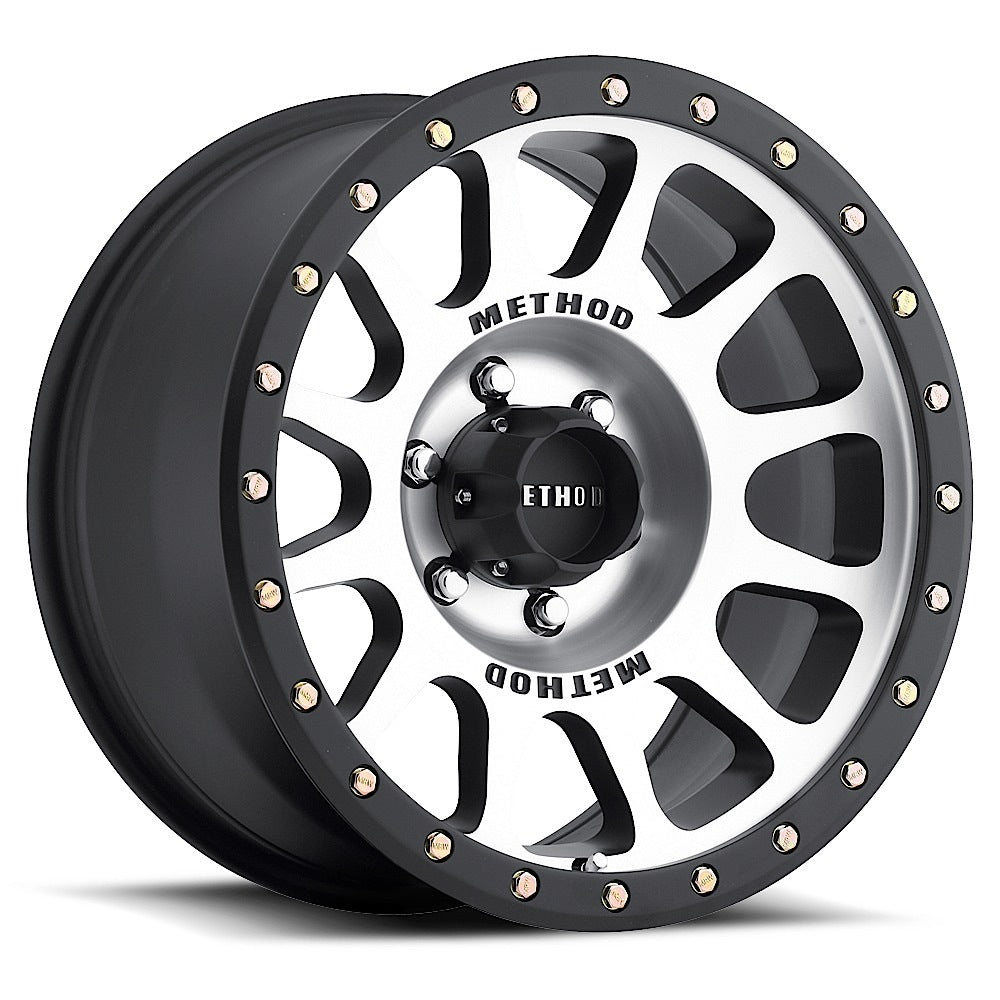 Method MR305 NV 17x8.5 5x5 0mm Offset - Machined - Matte Black Lip