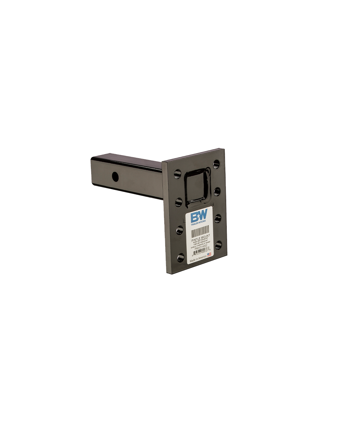 Heavy Duty Pintle Plate - 16K, 8 Hole, 3 Position, 2"x9" Shank (PMHD14002)