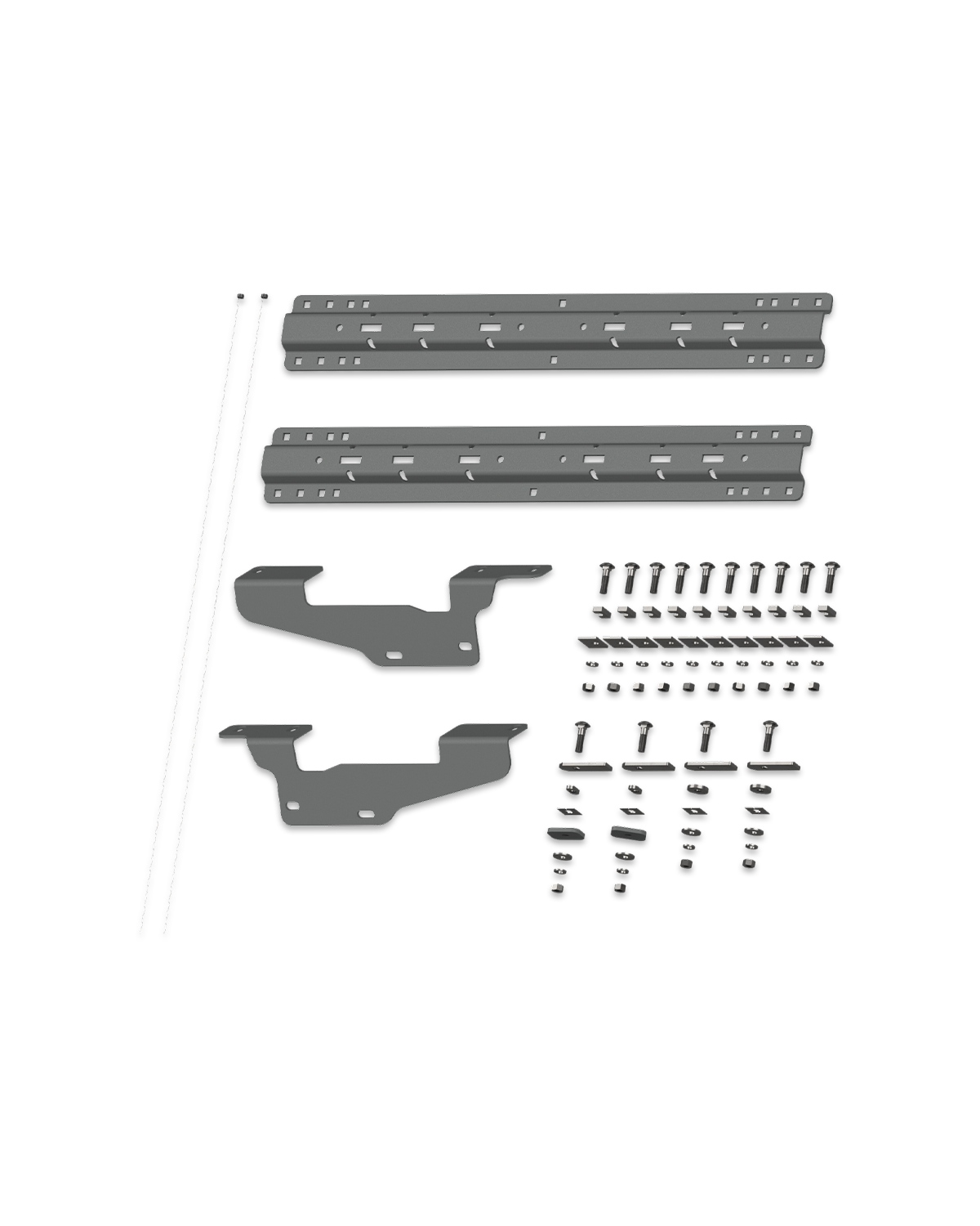 Universal Mounting Rails with Custom Installation Brackets - 2015-2026 Ford F150 (RVK2405)