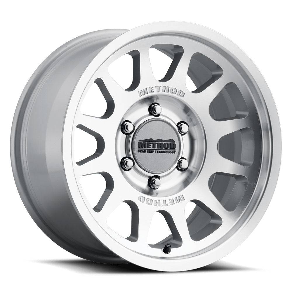 Method MR703 Bead Grip 17x8.5 6x5.5 0mm Offset - Machined - Clear Coat
