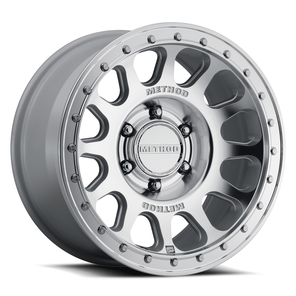 Method MR709 HD Bead Grip 17x8.5 6x5.5 25mm Offset - Machined - Clear Coat