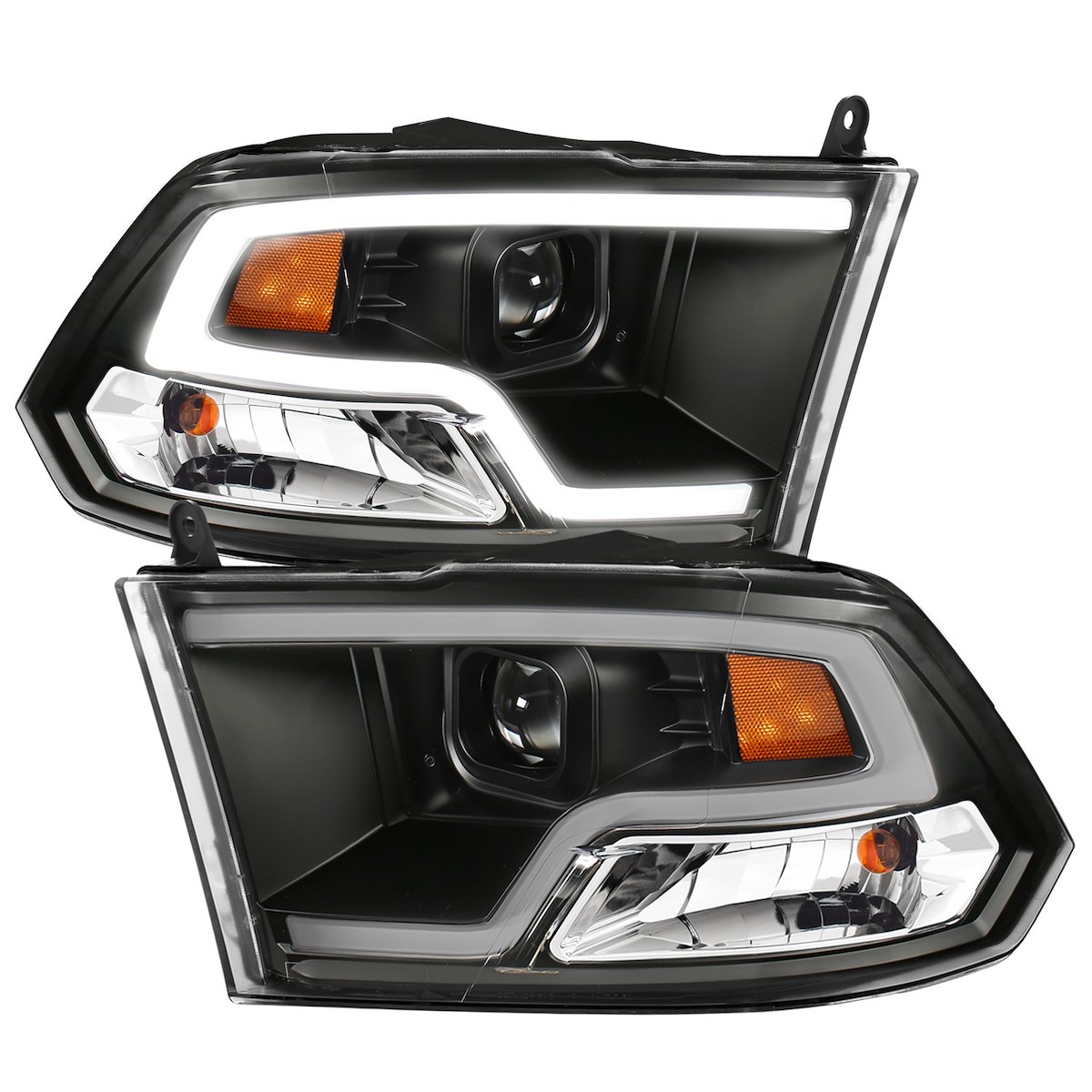Anzo USA H.L. RAM 15-3500 Black W/HALO 2009-2018 (111404)