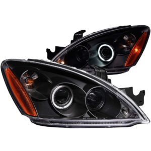 Anzo USA HL Lancer Black 2003-2006 (121102)