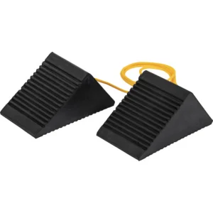 Buyers Prod Wheel Chock Mini RBR W/CORD PR 3X5