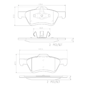 Brembo Disc Brake Pad Set (P24159N)