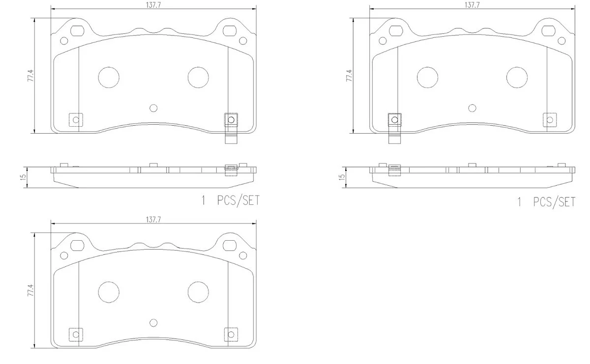 Brembo Discbrakepadset Naoceramic