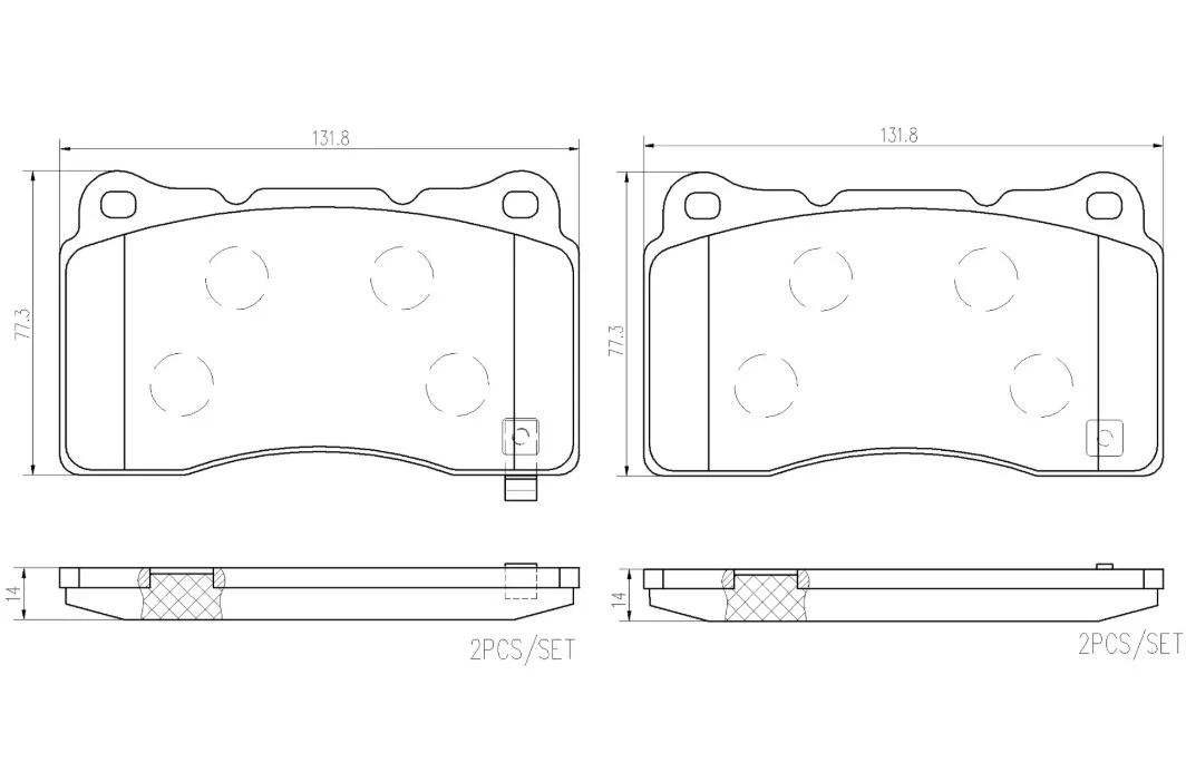 Brembo Discbrakepadset Naoceramic