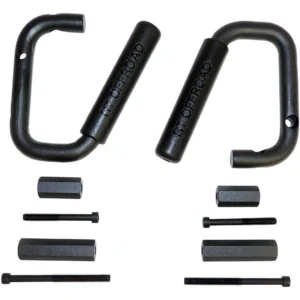 Crown Auto Grab Handle Set BLK Steel Hndl Set