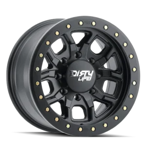 Wheel Group Dt-1 Matte Black W/Simulated Ring 20x9 6x135 12mm Offset