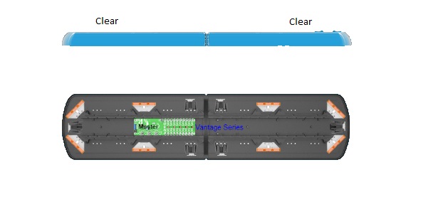 ECCO 48' LED Lightbar - 8 Amber Modules (12-50115-ES)