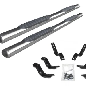 Go Rhino 4" 1000 Series Side Steps Kit - 2019-2026 Chevrolet Silverado 1500 + 7 more (104404780PS)