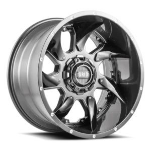 GRID Off-Road GD01 17x9.0 6x139.7 0mm Offset - Gloss Graphite / Milled