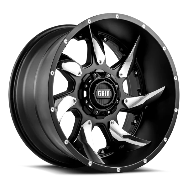 GRID Off-Road GD01 20x9.0 6x135/6x139.7 0mm Offset - Matte Black