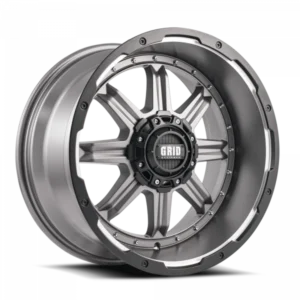 GRID Off-Road GD10 17x9.0 5x150 15mm Offset - Matte Anthracite / Blk Lip