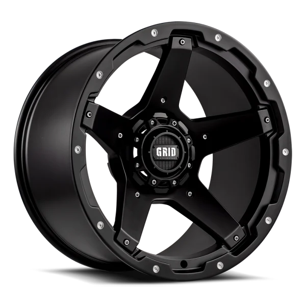 GRID Off-Road GD04 18x9.0 6x135/6x139.7 0mm Offset - Matte Black