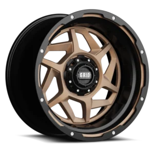 GRID Off-Road GD14 20x9.0 5x150 15mm Offset - Gloss Bronze / Blk Lip
