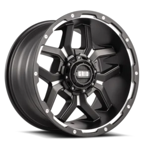 GRID Off-Road GD07 17x9.0 5x127/5x139.7 15mm Offset - Matte Black / Milled