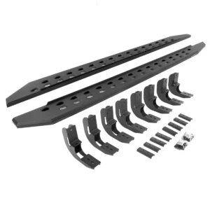 Go Rhino RB20 Slim Running Boards Kit - 2019-2026 Chevrolet Silverado 1500 + 7 more (69404887SPC)