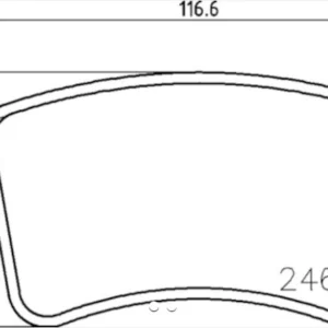 Hella Brake Pad Set Disc Brake