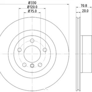 Hella Disc Brake Rotor High Carbon