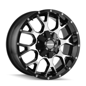 Wheel Group 8015 Warrior Black Machined Face 20x9 6x135/6x139.7 18mm Offset