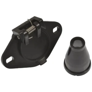 Pollak 6 Pole Round Socket with Rubber BOO