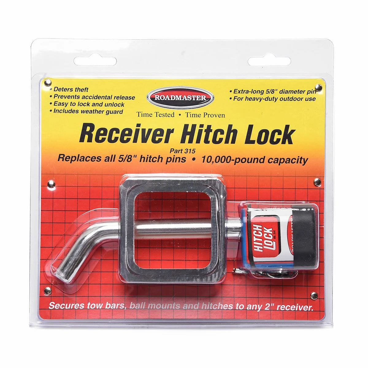Roadmaster 5/8' Receiver Hitch Lock