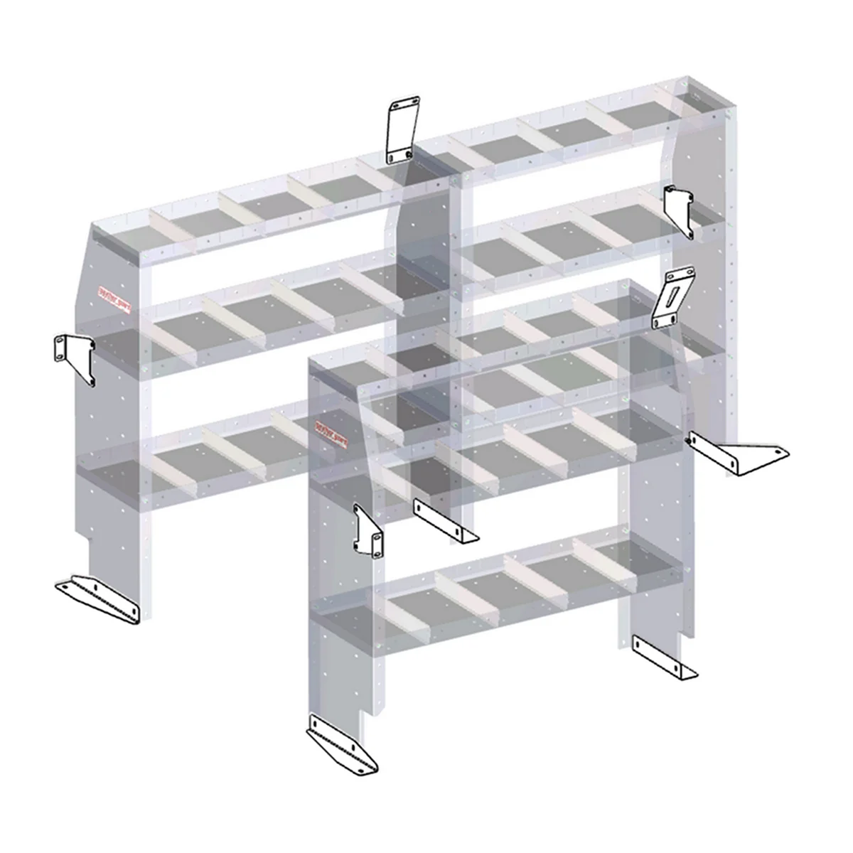 Weatherguard Metris Shelving Install Kit
