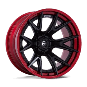 Fuel Off-Road D402 20x9 6x139.7 1mm Offset - Matte Black W/ Candy Red Lip