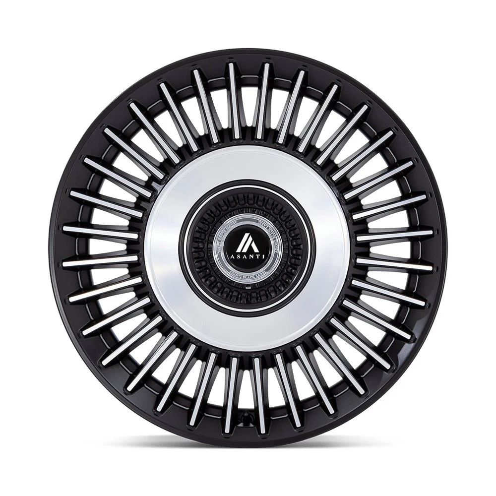 Asanti AB040 Tiara 22x10.5 5x108/5x114.3 45mm Offset - Satin Black Machined - Image 3