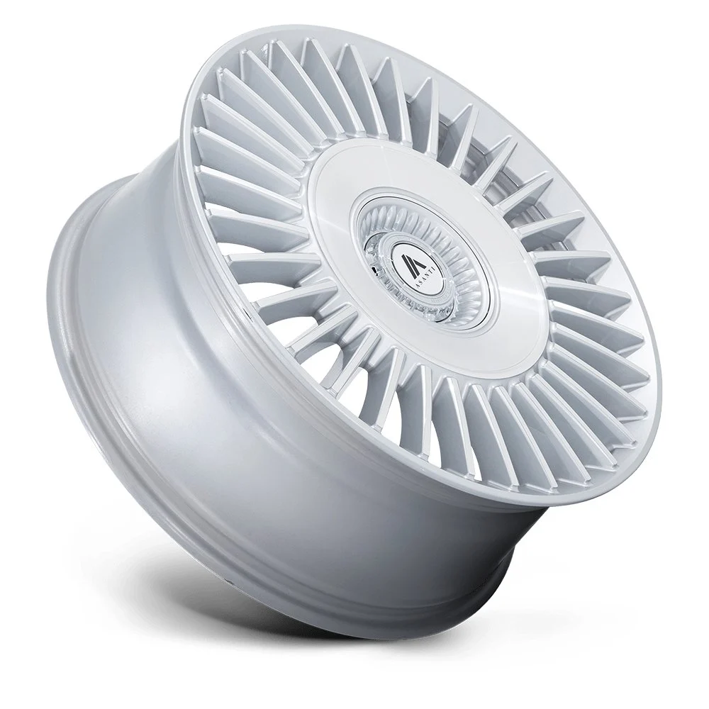 Asanti AB040 Tiara 22x10.5 5x108/5x114.3 45mm Offset - Gloss Silver Machined - Image 2