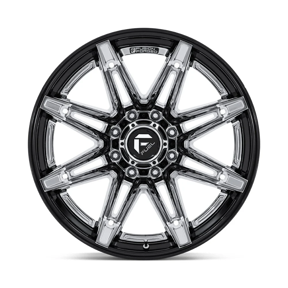 Fuel Off-Road FC401 Brawl 24x12 6x135 -44mm Offset - Chrome Gloss Black - Image 3