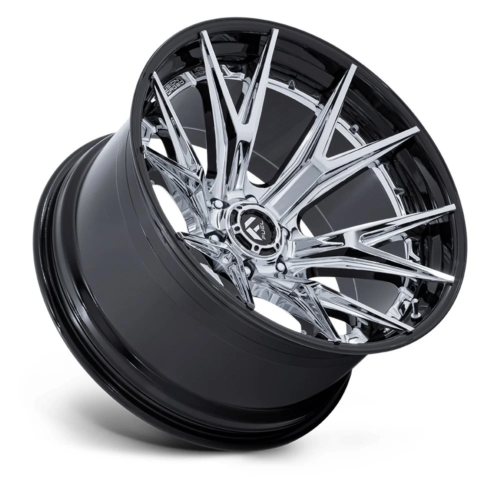 Fuel Off-Road FC402 Catalyst 22x10 6x135 -18mm Offset - Chrome Gloss Black - Image 2