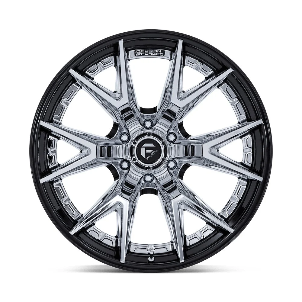 Fuel Off-Road FC402 Catalyst 22x10 6x135 -18mm Offset - Chrome Gloss Black - Image 3