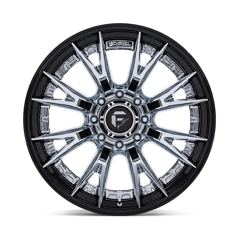 Fuel Off-Road FC402 Catalyst 22x10 8x180 -18mm Offset - Chrome Gloss Black - Image 3
