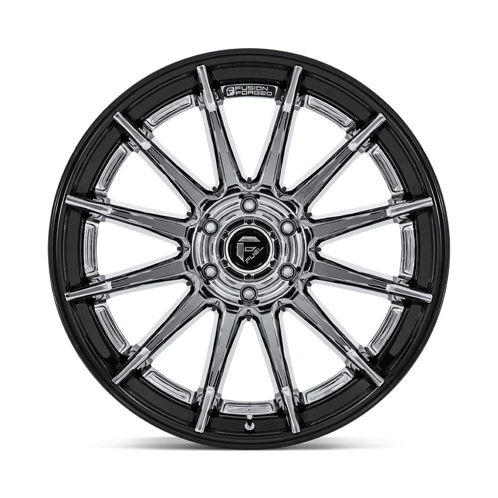 Fuel Off-Road FC403 Burn 22x10 6x139.7 -18mm Offset - Chrome Gloss Black - Image 3