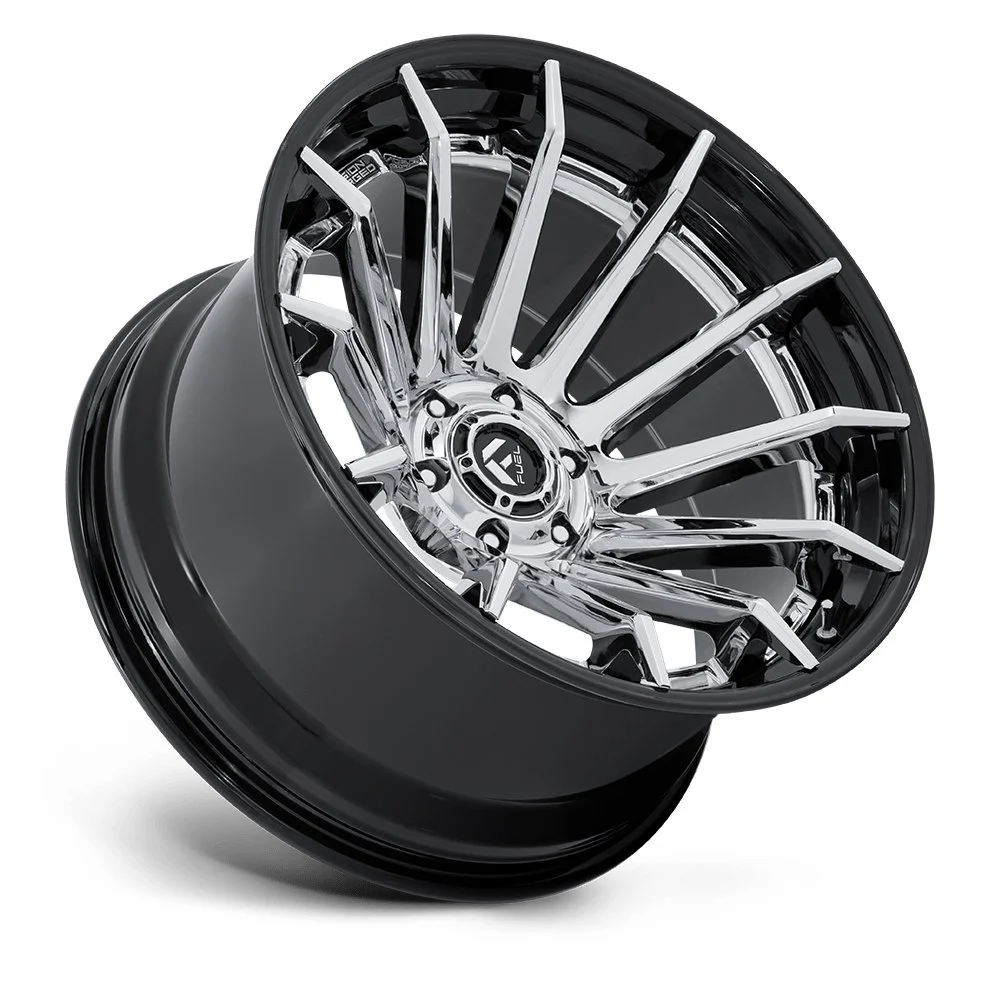 Fuel Off-Road FC403 Burn 22x12 6x139.7 -44mm Offset - Chrome Gloss Black - Image 2