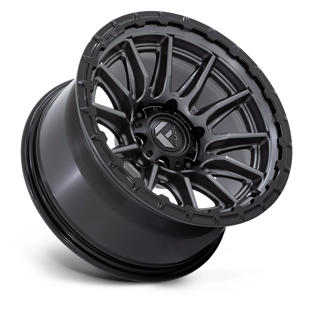 Fuel Off-Road FC866 Piston 20x10 6x139.7 -18mm Offset - Matte Gunmetal w/ Gloss Black Lip - Image 2