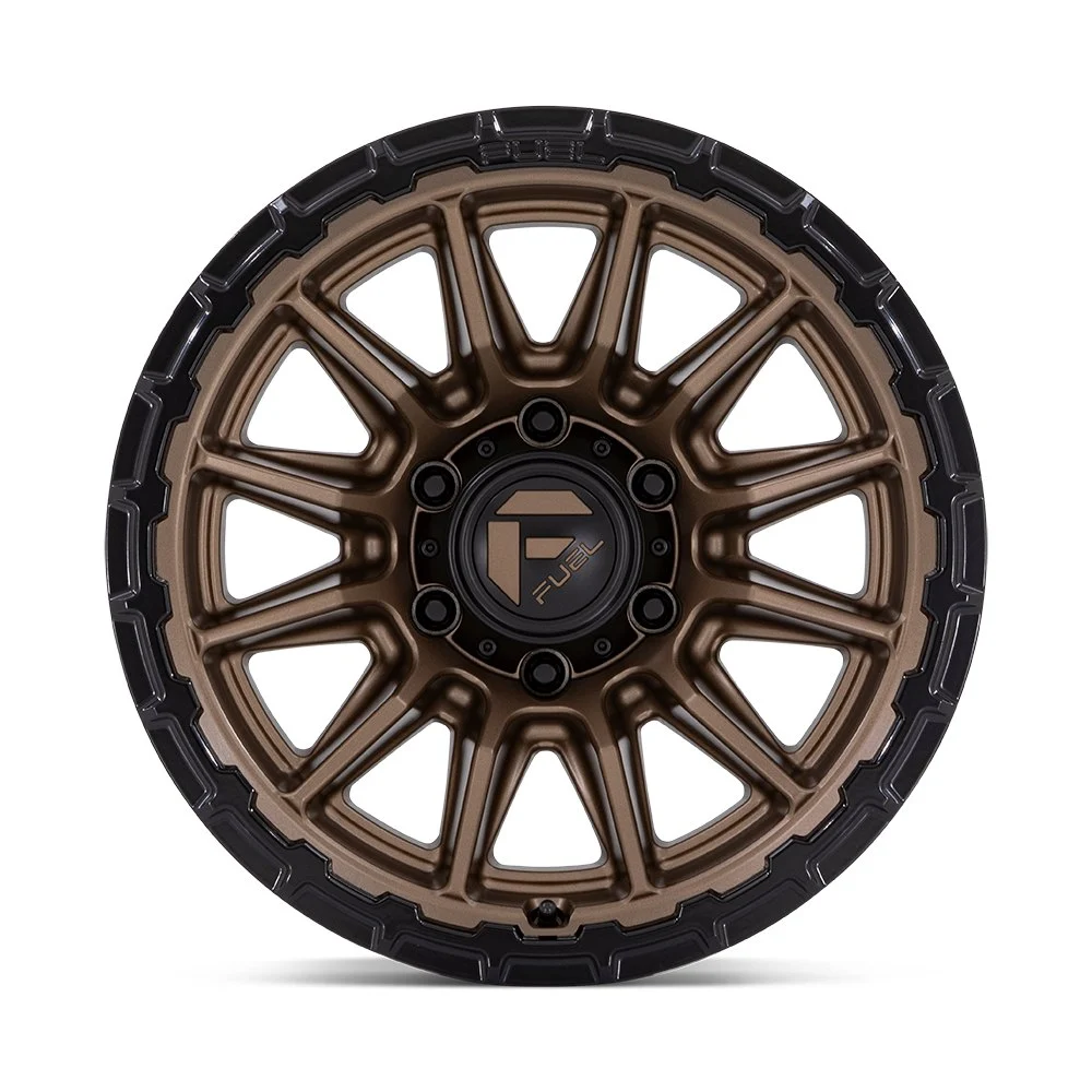 Fuel Off-Road FC866 Piston 22x10 5x127 -18mm Offset - Matte Bronze w/ Gloss Black Lip - Image 3
