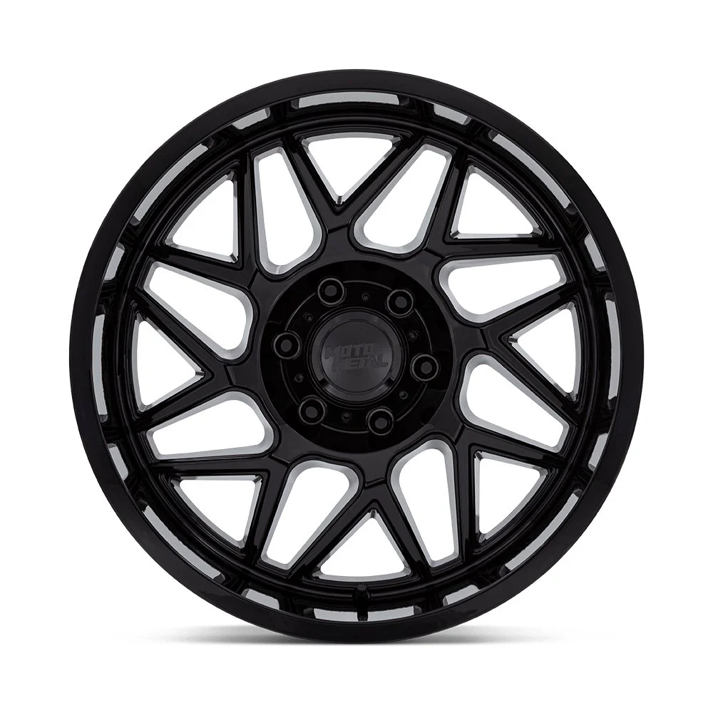 Moto Metal MO812 Turbine 20x9 6x135 1mm Offset - Gloss Black - Image 3