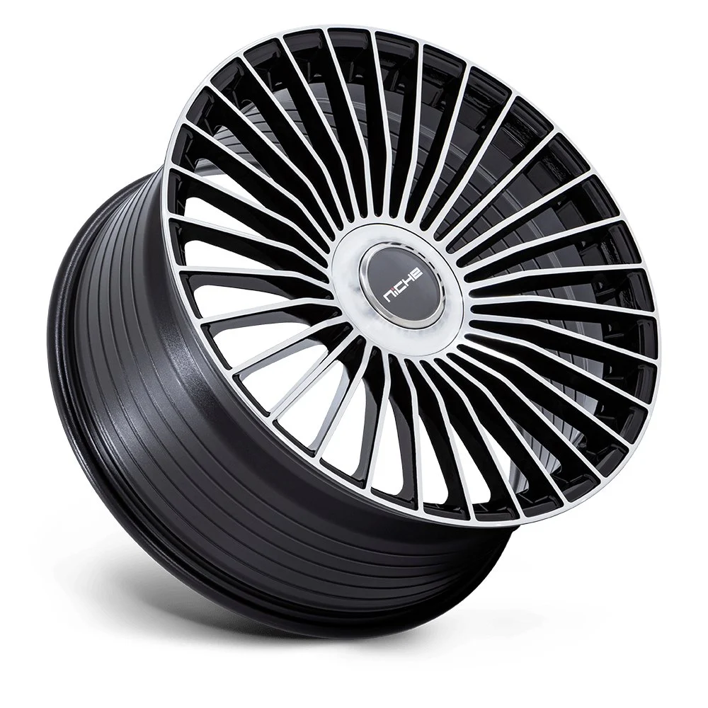 Niche NC282 Serene 22x10.5 5x112/5x120 38mm Offset - Gloss Black Machined - Image 2