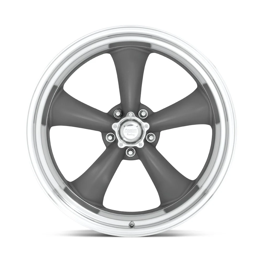 American Racing VN215 Classic Torq Thrust II 17x8 5x114.3 8mm Offset - Gray (VN2157866) - Image 2