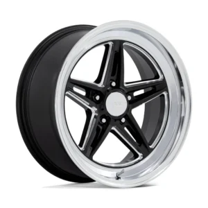 American Racing VN514 Groove in Gloss Black Milled - photo may show a different lug count; this part is 5x120.7