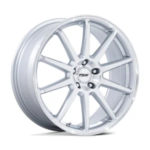 TSW TW004 Canard in Silver Machined - photo may show a different lug count; this part is 5x114.3