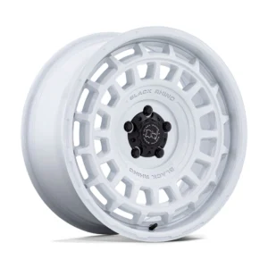 Black Rhino BR024 Awol in Gloss White - photo may show a different lug count; this part is 6x139.7