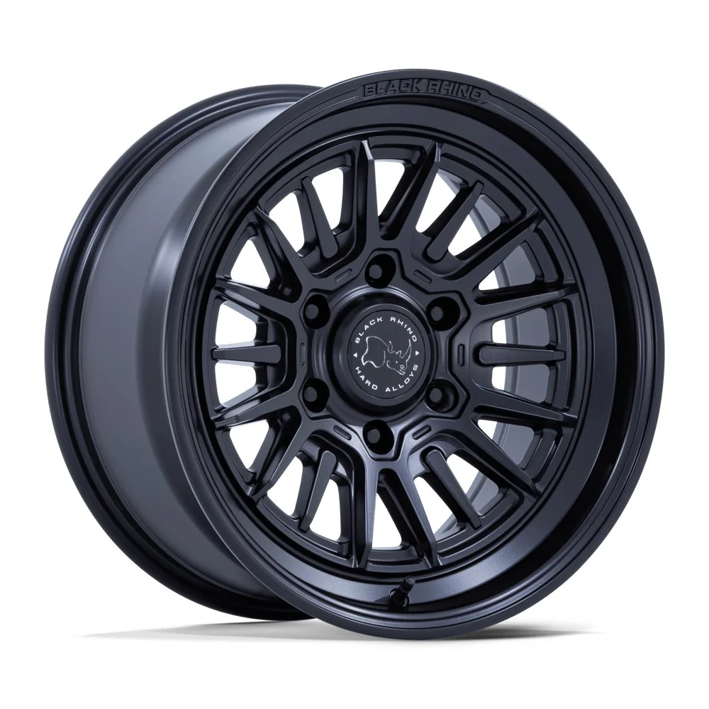 Black Rhino BR030 Taleo in Matte Black - photo may show a different lug count; this part is 6x139.7