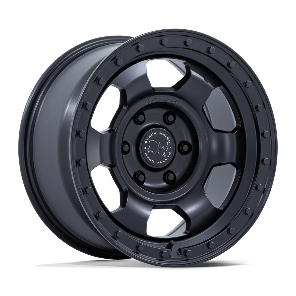 Black Rhino BR029 Trooper in Matte Black - photo may show a different lug count; this part is 6x139.7
