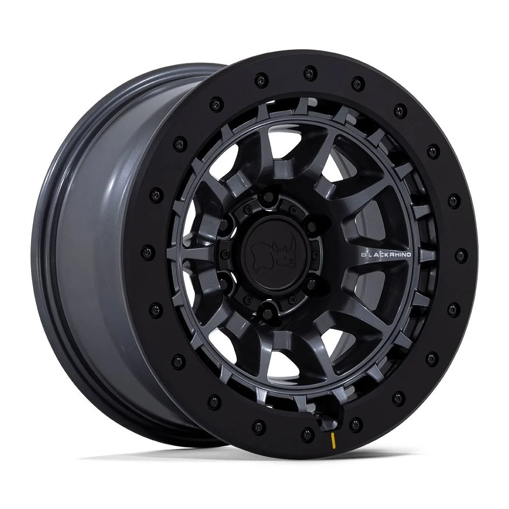 Black Rhino BR016 Tusk in Matte Gunmetal - photo may show a different lug count; this part is 6x139.7