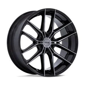 Niche NC280 Prodigy 6 in Gloss Black Double Dark Tint - photo may show a different lug count; this part is 6x139.7