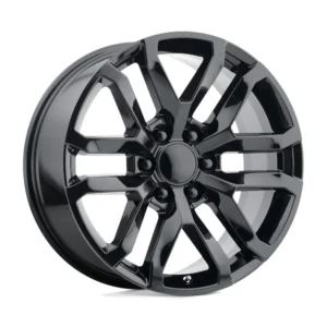 Performance Replicas PR196 in Gloss Black - photo may show a different lug count; this part is 6x139.7